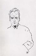 Egon Schiele Portrait of anton webern oil painting